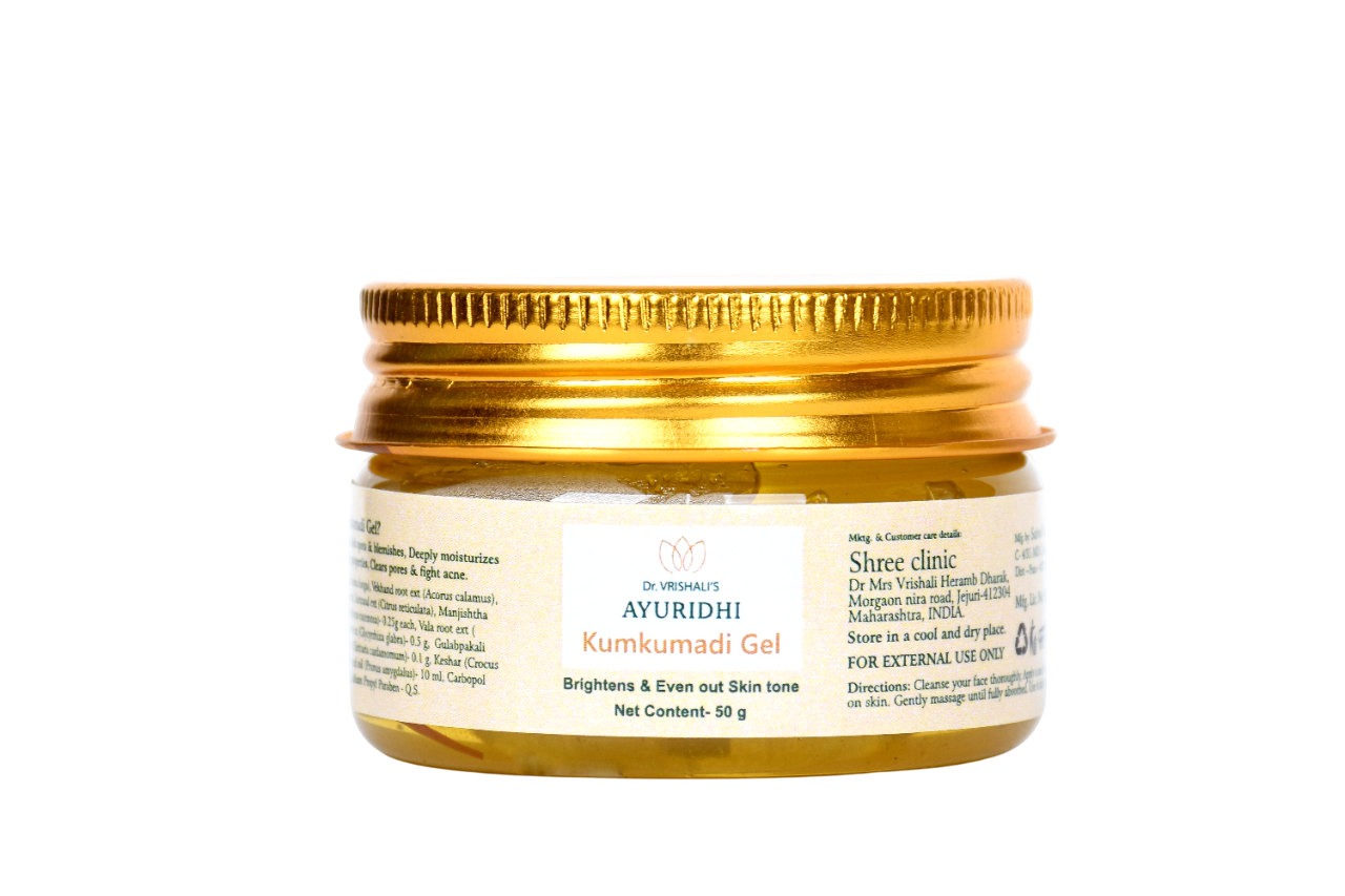 Dr. Vrishali's Ayuridhi Kumkumadi Gel Brightens and Evens Out Skin Tone (50 g)