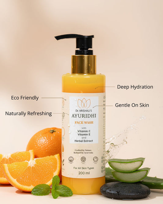 Dr Vrishali's Ayuridhi Face Wash for gentle cleansing (200ml)