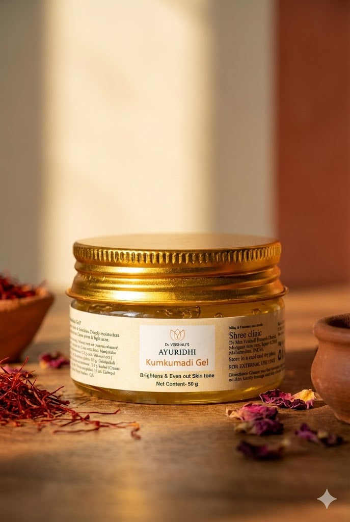 Dr. Vrishali's Ayuridhi Kumkumadi Gel Brightens and Evens Out Skin Tone (50 g)