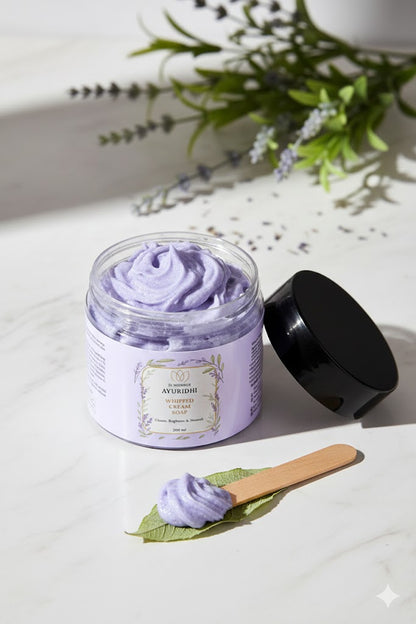 Dr. Vrishali's Ayuridhi Whipped Cream Soap Cleans, Brightens and Nourishes (200 ml)