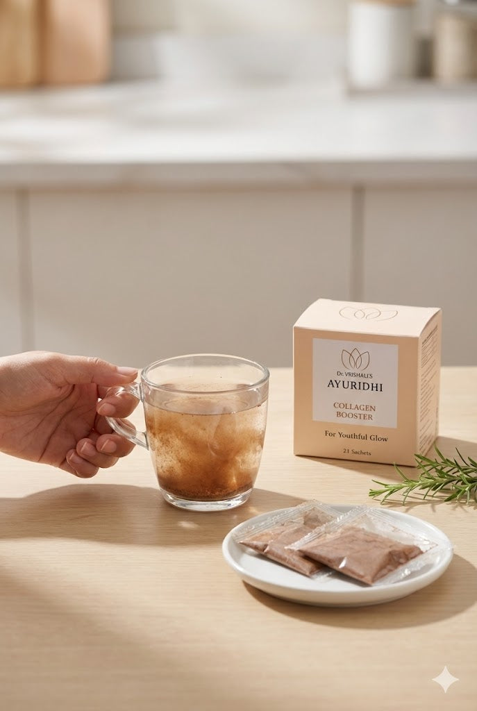 Dr. Vrishali's Ayuridhi Collagen Booster for Youthful and Radiant Skin (21 Sachets)