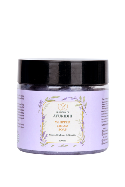 Dr. Vrishali's Ayuridhi Whipped Cream Soap Cleans, Brightens and Nourishes (200 ml)