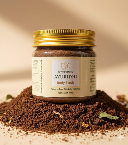Dr. Vrishali's Ayuridhi Body Scrub Removes Dead Skin Cells Naturally (100 g)
