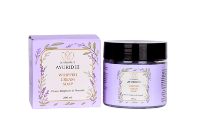 Dr. Vrishali's Ayuridhi Whipped Cream Soap Cleans, Brightens and Nourishes (200 ml)